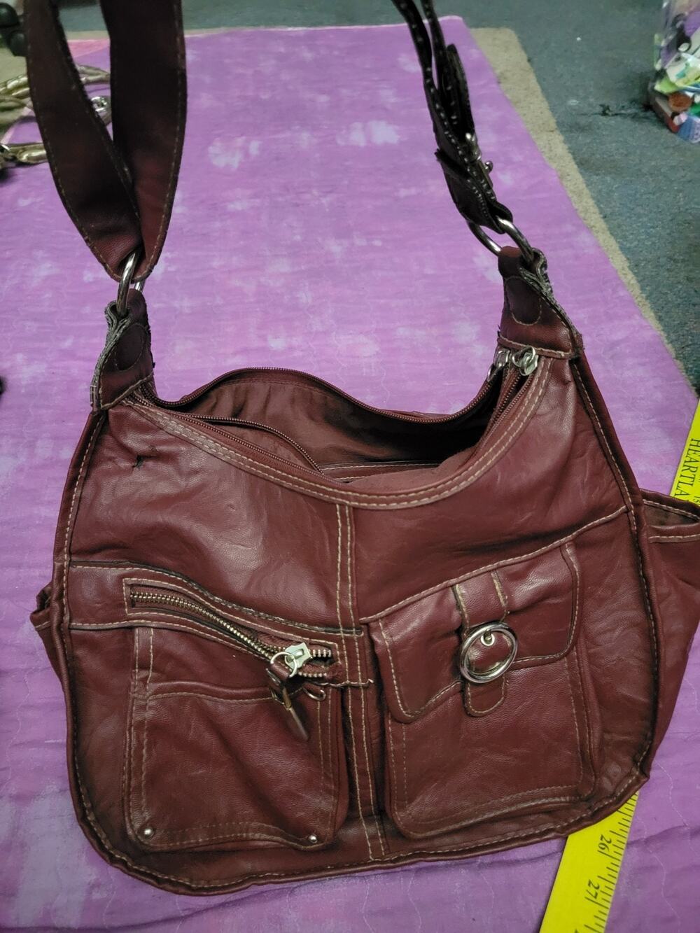 Rosetti Brown Hobo Purse Bag Retro
